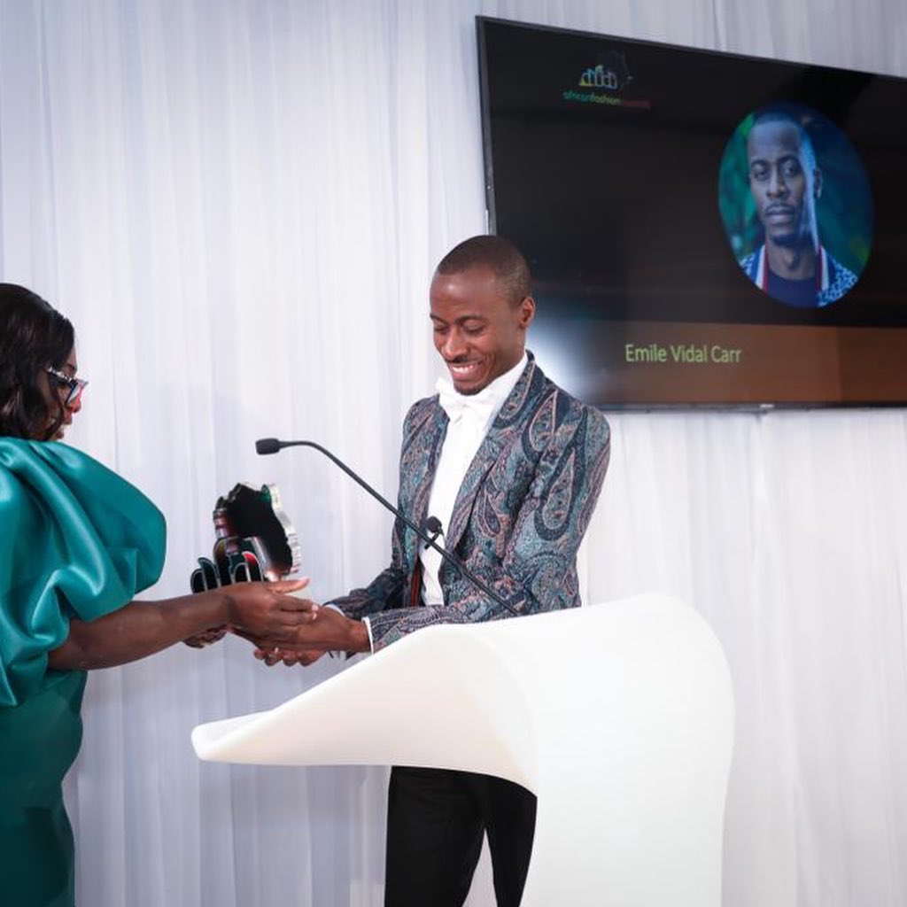 Emile Vidal Carr wins Outstanding Achievement Award at African Fashion Awards