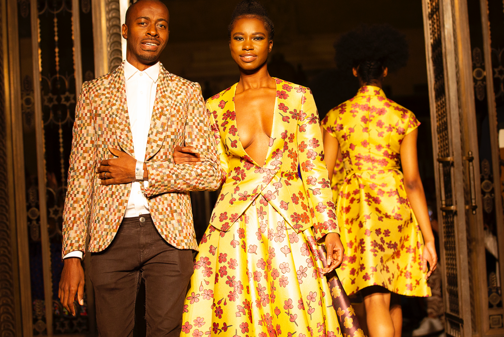 Emile Vidal Carr hits the runway at Africa Fashion Week London