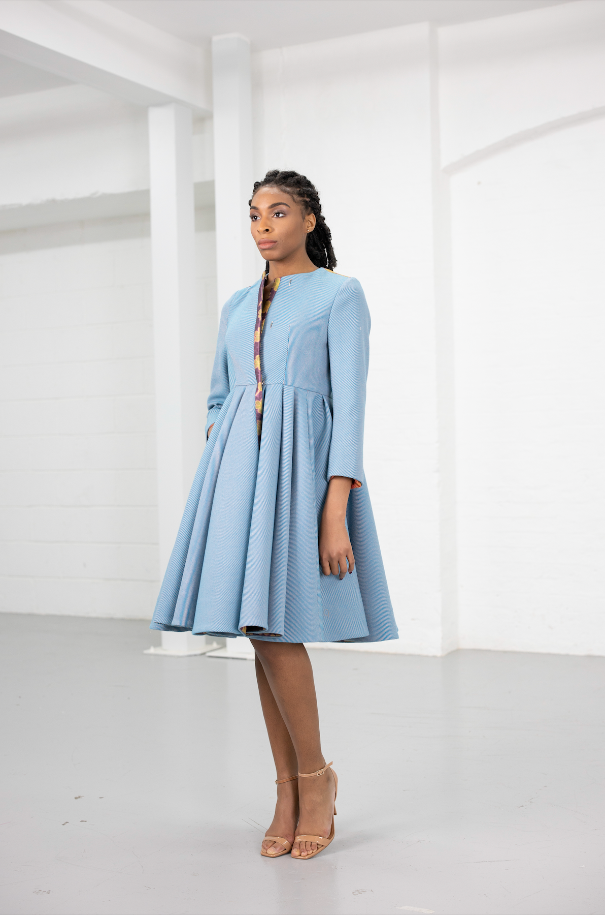 Tiffany Tailored Concept Coat (Blue)